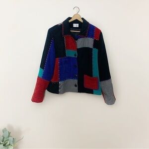 [Koret] Medium Mutli Color Print Patchwork Vintage Jacket Blazer